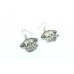 Elephant Earrings Silver 925 Sterling Dangle Drop Women Engraved Handmade B650